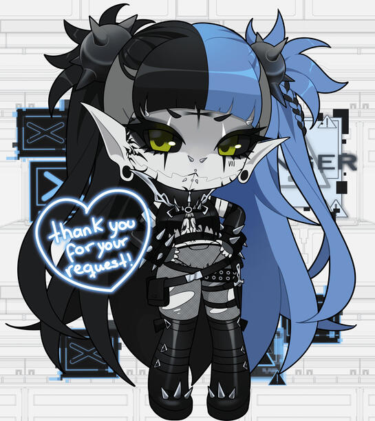 Tall chibi Commission
